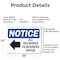 Signmission All Deliveries To Business Office, 18 in W x Rectangle, Aluminum OS-2PACK-NS-A-1218-L-10094 - alternate 7